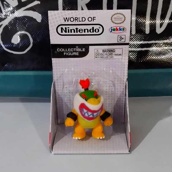 Bowser Jr. With Mask Figure World of Nintendo Jakks Pacific Super Mario S1  for sale online